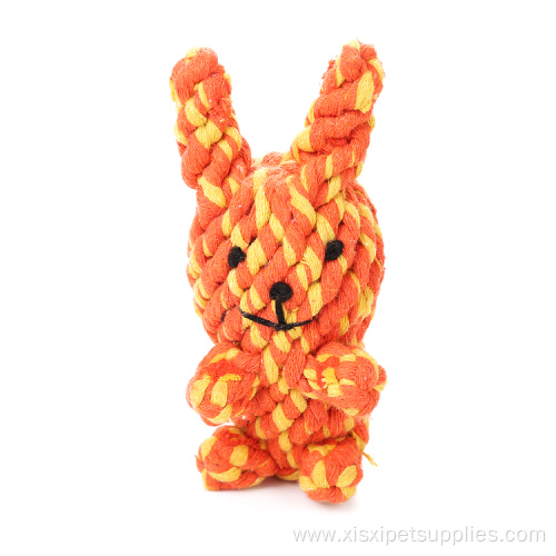 Cotton Rope Chew Toys Tight Animal Rabbit Shape